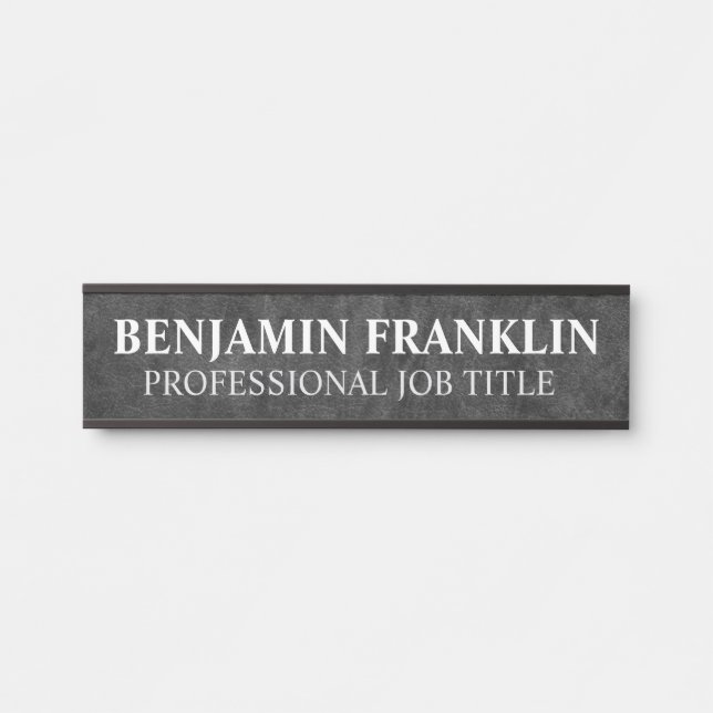 Modern Professional Office Door Sign (Front)