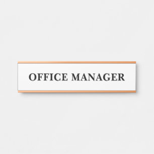 Modern Professional Office Door Sign