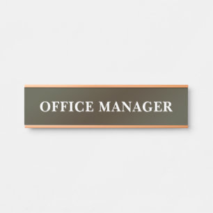 Modern Professional Office Door Sign