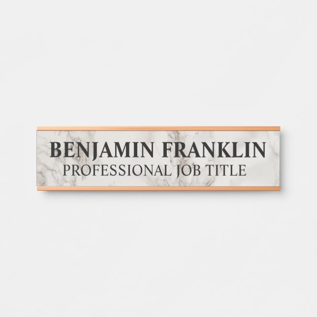 Modern Professional Office Door Sign (Front)