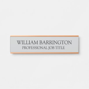 Modern Professional Office Door Sign