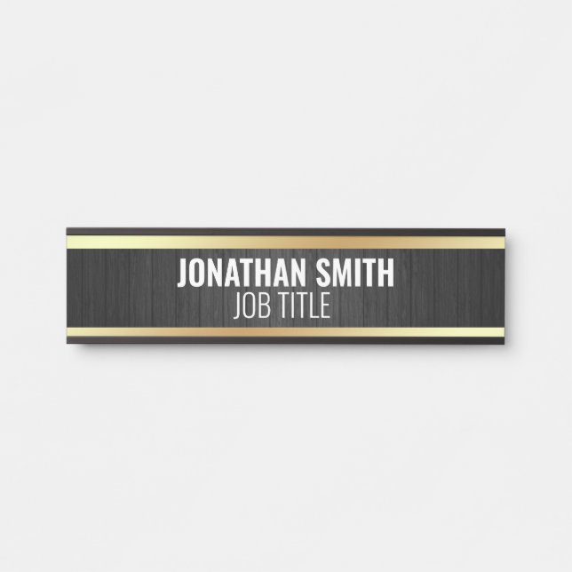 Modern Professional Office Door Sign (Front)