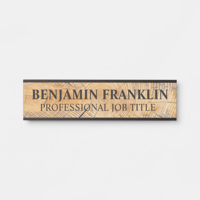 Modern Professional Office Door Sign (Front)