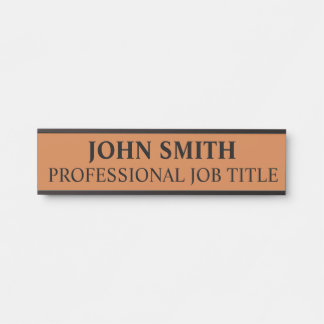 Modern Professional Office Door Sign
