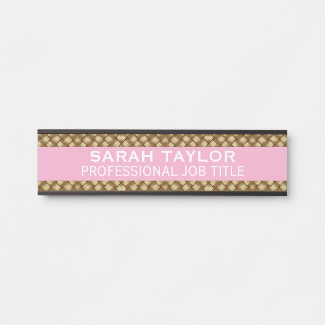 Modern Professional Office Door Sign (Front)