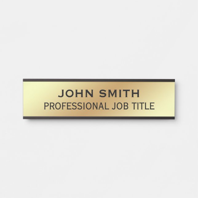 Modern Professional Office Door Sign (Front)