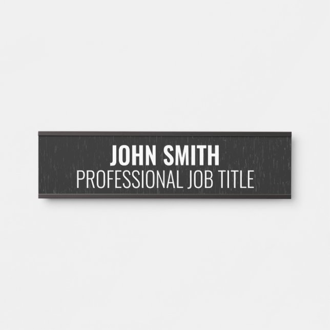 Modern Professional Office Door Sign (Front)