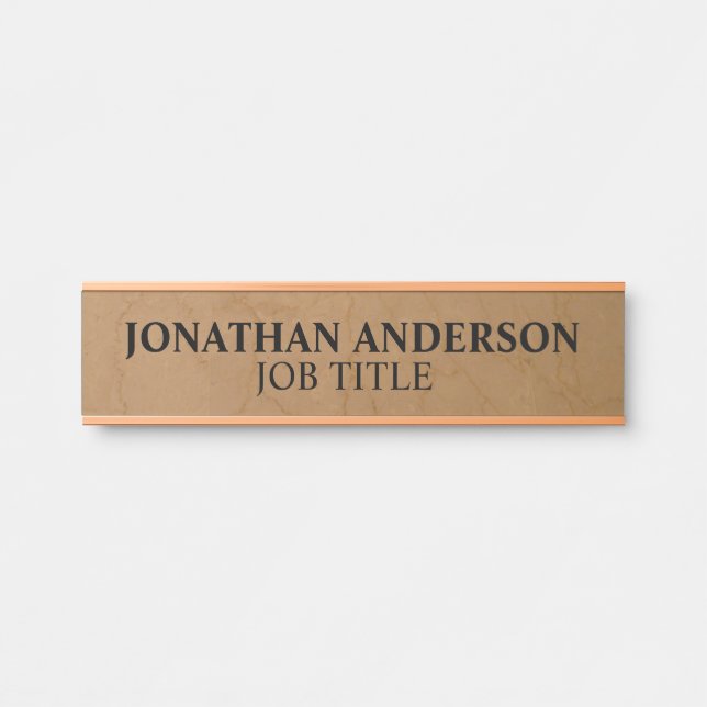 Modern Professional Office Door Sign (Front)