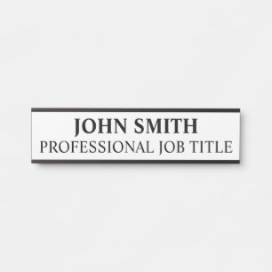 Modern Professional Office Door Sign