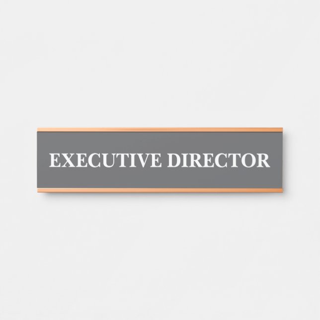 Modern Professional Office Door Sign (Front)
