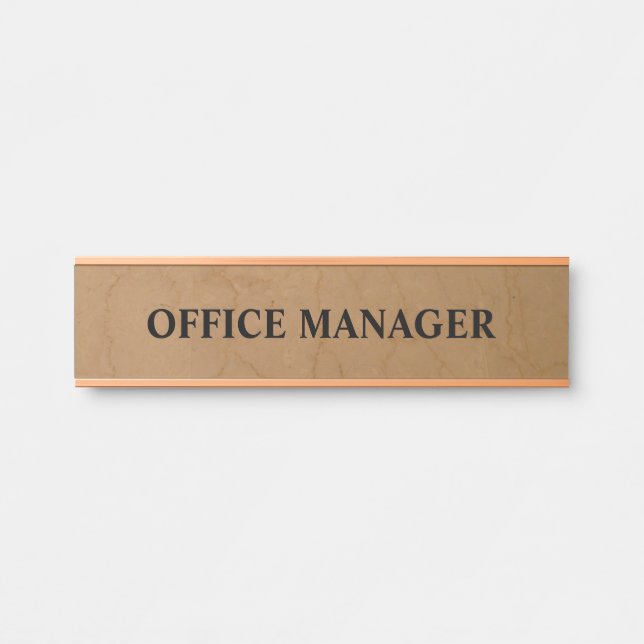Modern Professional Office Door Sign (Front)