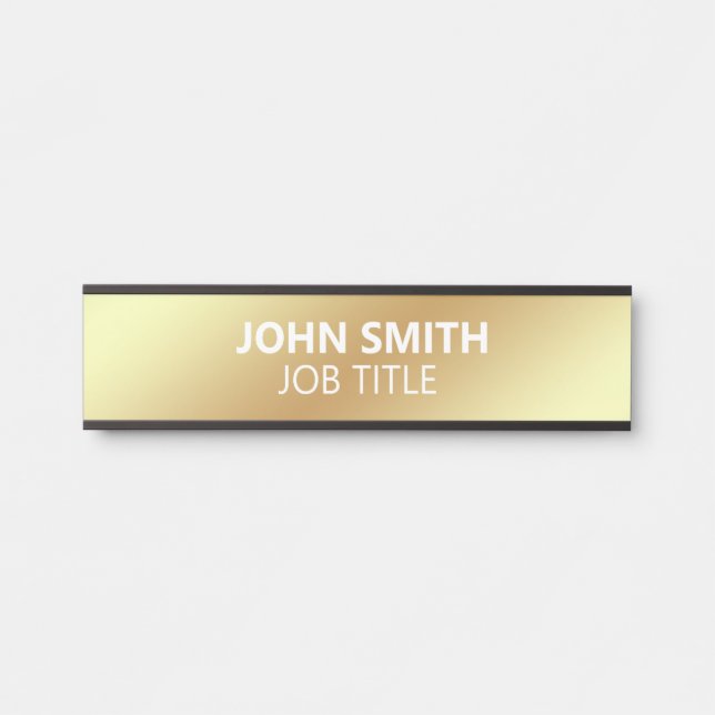Modern Professional Office Door Sign (Front)