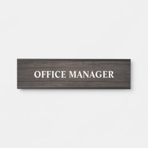 Modern Professional Office Door Sign