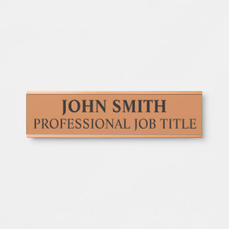 Modern Professional Office Door Sign
