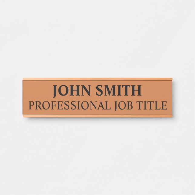 Modern Professional Office Door Sign (Front)