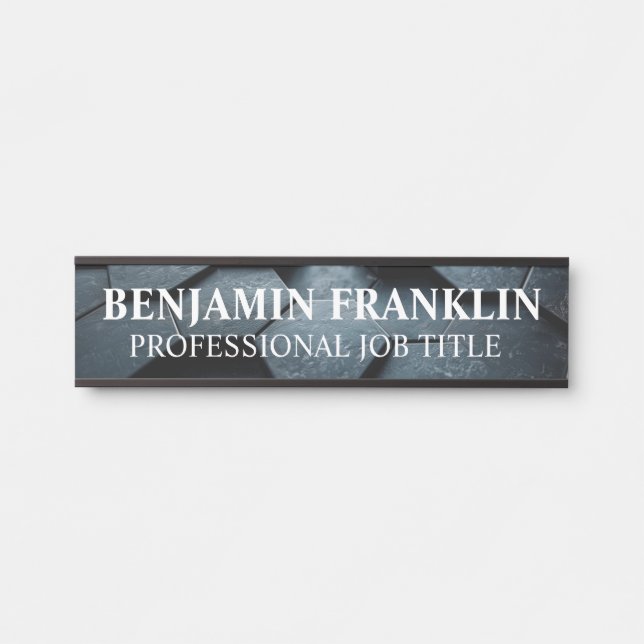 Modern Professional Office Door Sign (Front)