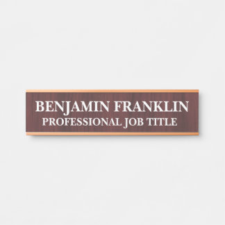 Modern Professional Office Door Sign