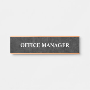 Modern Professional Office Door Sign