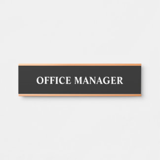 Modern Professional Office Door Sign
