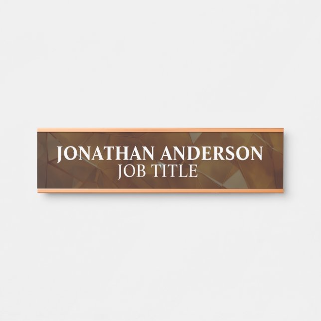 Modern Professional Office Door Sign (Front)