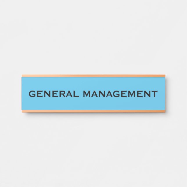 Modern Professional Office Door Sign (Front)