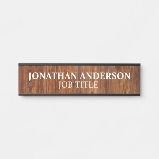 Modern Professional Office Door Sign (Front)