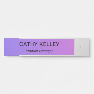 Modern Professional Office Door Sign
