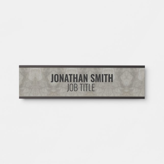 Modern Professional Office Door Sign (Front)