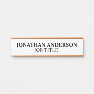 Modern Professional Office Door Sign Name Plate