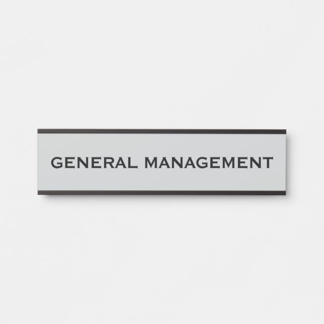 Modern Professional Office Door Sign Name Plate (Front)