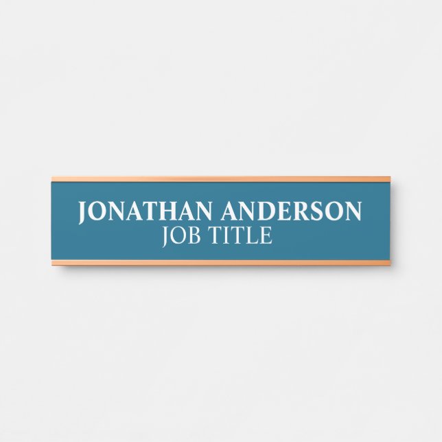 Modern Professional Office Door Sign Name Plate (Front)