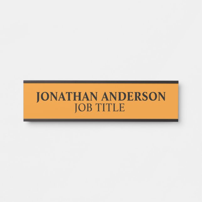 Modern Professional Office Door Sign Name Plate (Front)