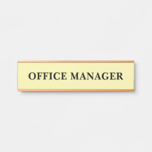 Modern Professional Office Door Sign Name Plate