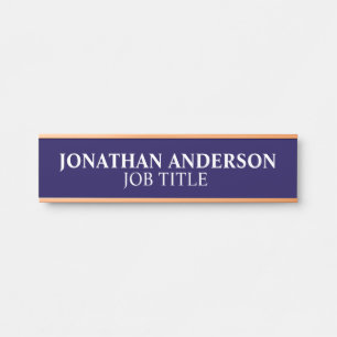 Modern Professional Office Door Sign Name Plate