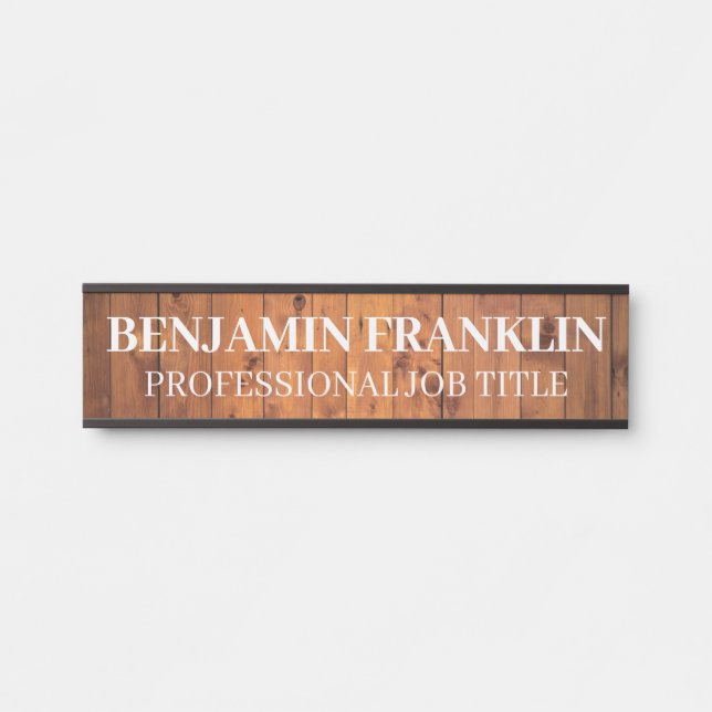 Modern Professional Office Door Sign Name Plate (Front)