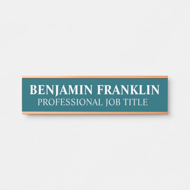 Modern Professional Office Door Sign Name Plate (Front)