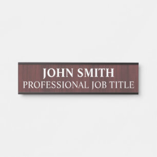 Modern Professional Office Door Sign Name Plate