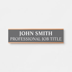Modern Professional Office Door Sign Name Plate