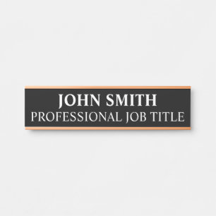 Modern Professional Office Door Sign Name Plate