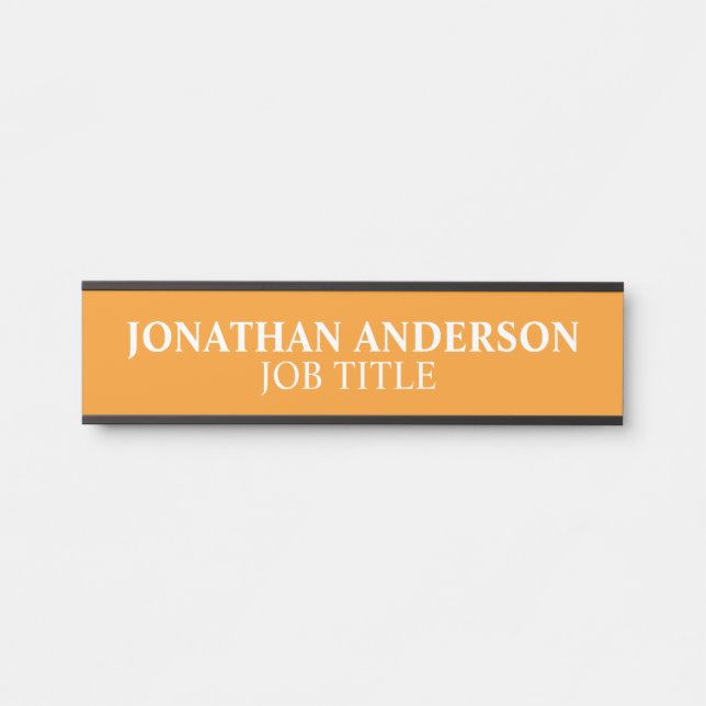 Modern Professional Office Door Sign Name Plate (Front)