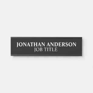 Modern Professional Office Door Sign Name Plate