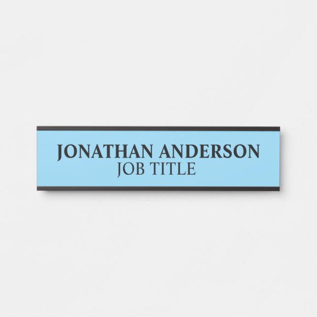Modern Professional Office Door Sign Name Plate (Front)