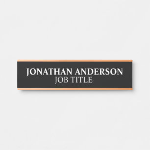 Modern Professional Office Door Sign Name Plate