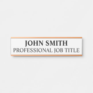 Modern Professional Office Door Sign Name Plate