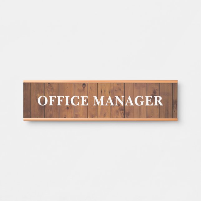 Modern Professional Office Door Sign Name Plate (Front)