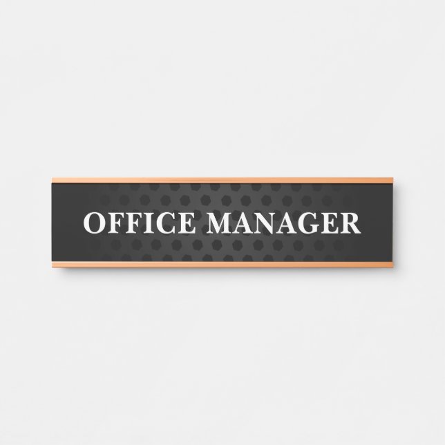 Modern Professional Office Door Sign Name Plate (Front)