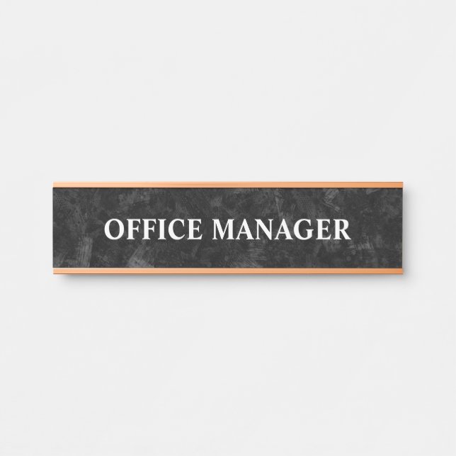 Modern Professional Office Door Sign Name Plate (Front)