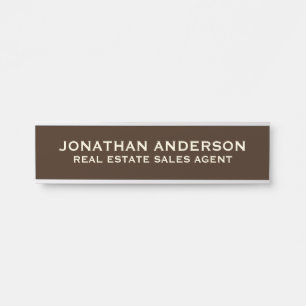 Modern Professional Office Door Sign Name Plate