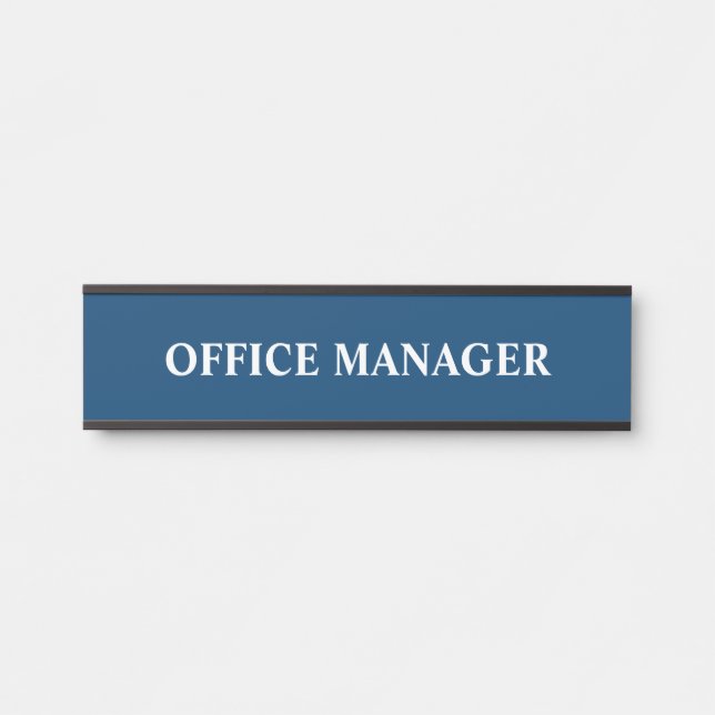 Modern Professional Office Door Sign Name Plate (Front)