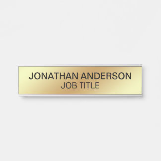 Modern Professional Office Door Sign Name Plate